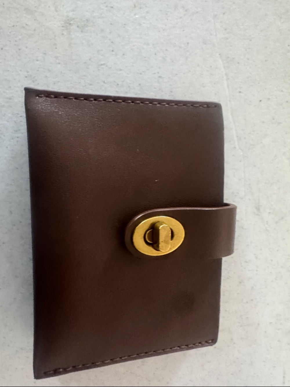 Brown  Card Wallet Expandable